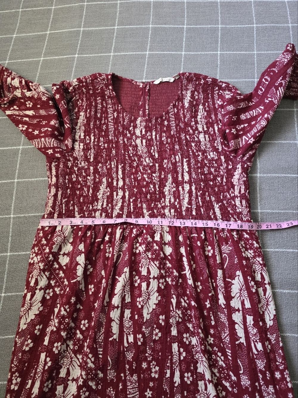 Soft Surroundings Marlais Bohemian Smocked Maxi Dress Sun Dried - Picture 4 of 8